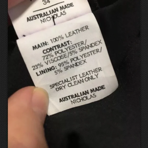 NICHOLAS 100% Leather Size 2 Dress - Picture 7 of 8